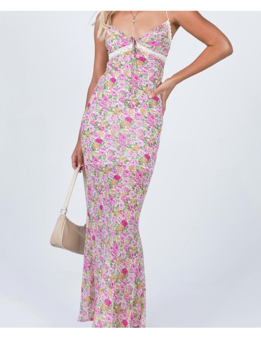 Princess Polly Pink Floral Maxi Dress